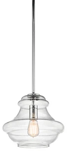 Kichler 42044CH Everly 1-Light 12" Pendant in Chrome - Picture 1 of 2