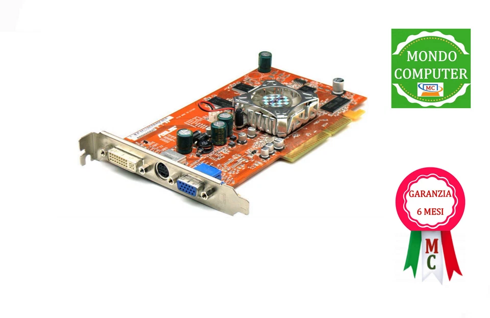 SCHEDA GRAFICA  AGP ATI Radeon   ASUS   A9550/TD/P   128 MB AGP  - Immagine 1 di 1