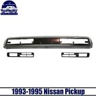 New Front Bumper Kit w/ Fog Light Trim Black For 1993-1995 Nissan Pickup