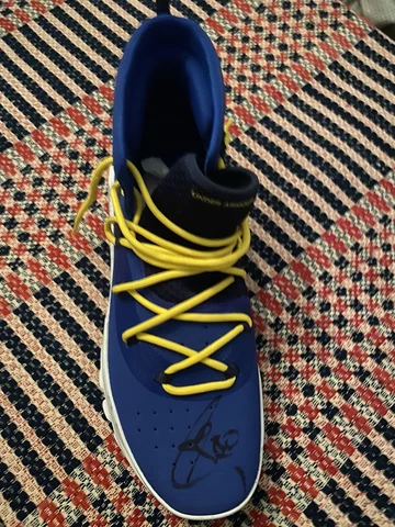 Stephen Curry Signed Autograph Sneaker Shoe Golden State NBA Champion BAS Cover