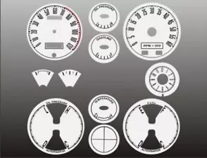 White Face Gauges for 1967-1968 Ford Mustang - Picture 1 of 4