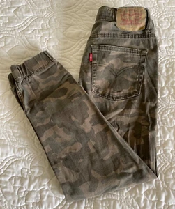 Levis Youth Boys Camo Pants Joggers Hunting Stretch Twill Sz 8 (Actual 24x21.5) - Picture 1 of 15