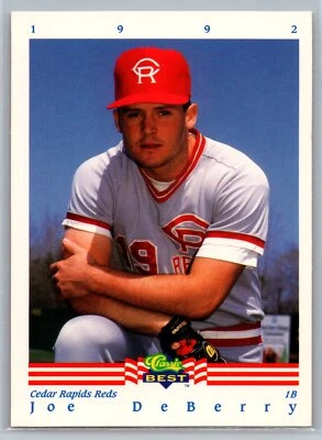 Joe DeBerry 1992 Classic Best Set Break BASEBALL #46 Cedar Rapids Reds - Image 1 of 2