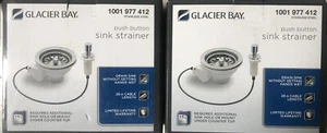 2 Stück Glacier Bay Sieb/Druckknopf-Entriegelungsmechanismus/optional gebürstetes Nickel - Bild 1 von 5