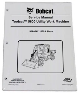 Bobcat 5600 Toolcat Utility Vehicle Service Manual Shop Repair Book 5 # 6990050 - Picture 1 of 1