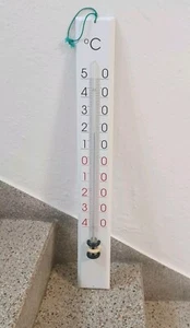 1970/80 XXL Thermometer 80,5 cm KURT MATZNER Email Emailschild Deko Design - Bild 1 von 11