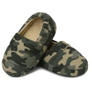 Toddler Boys Girls Camo Slippers Little Kid Fleece 11-12 Little Kid Camouflage - Picture 1 of 8