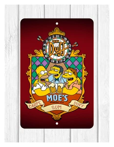 LETRERO DE PARED DE METAL THE SIMPSONS DUFF BEER D2 PERSONALIZADO 8""X12"" HOMBRE CUEVA OFICINA HOGAR - Imagen 1 de 1