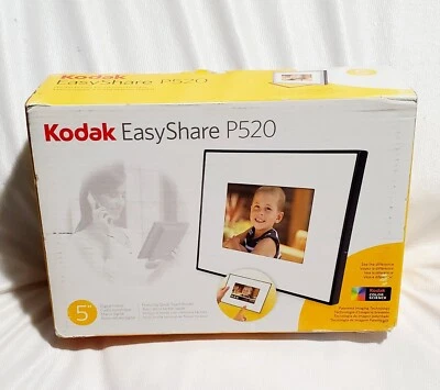 KODAK "EasyShare P520"- 5inch- Digital Picture Frame- 2SD Card Slots & USB Input - Image 1 of 4
