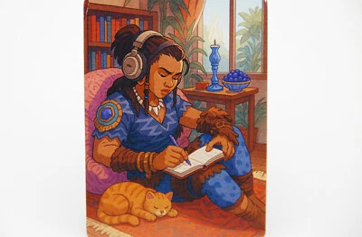 Rhystic LOFI music for Study | MTG Satirical Fan Art - Image 1 of 4