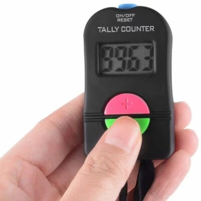 Digital Elektronisch Stückzähler Handheld Tally Counter Zähler Hand Clicker - Bild 1 von 4