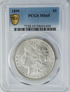 1899 Morgan Silver Dollar $ MS65 PCGS Secure 949957-32 - Picture 1 of 4