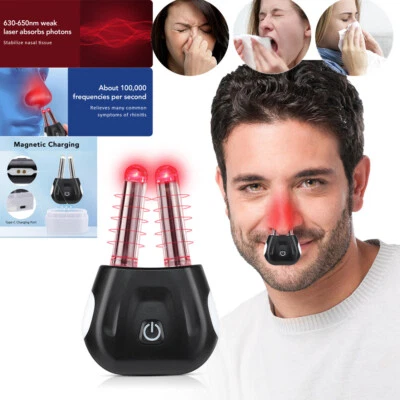 Dispositivo de terapia infrarroja nasal terapia de luz roja para alivio de rinitis y alergias Foto 1 de 4