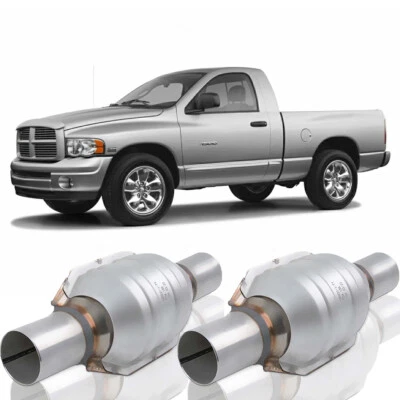 Par convertidor catalítico de acero inoxidable EPA aprobado de 2" para Dodge RAM 1500 2002-2008 Foto 1 de 4