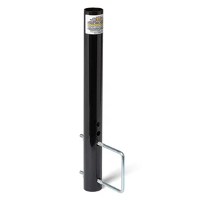 BLACK BUMPER FRAME MOUNT-22 w/ 4 INCH U BOLT 1.88" diameter fits 22FT flag pole - Picture 1 of 5