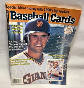 Apr 1990 * Baseball Cards Magazine * Will Clark San Fran Giants . EX-MT Cond - Picture 1 of 9