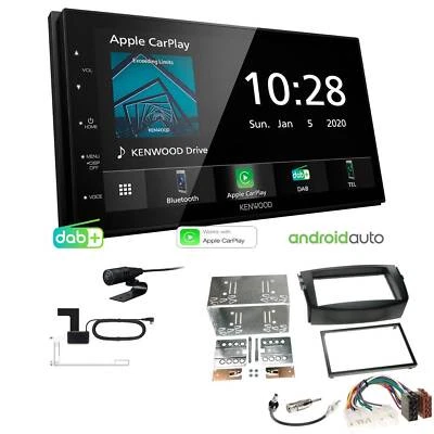 Kenwood Autoradio Apple CarPlay DAB+ für Toyota RAV 4 III 2006-2013 schwarz - Bild 1 von 4