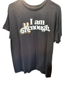 Barbie Movie Ken “I Am Kenough” Graphic T-Shirt 2023 Black Unisex Size Large - Picture 1 of 4