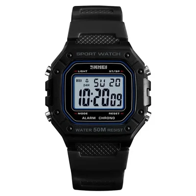 1496 Montre Homme Outdoor Sport Watch Men Digital Watches 5Bar Waterproof Alarm  - image 1 of 4