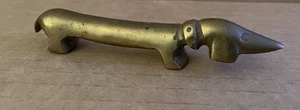 Vintage Messing Dackel Hund Figur Flaschenöffner - Bild 1 von 5