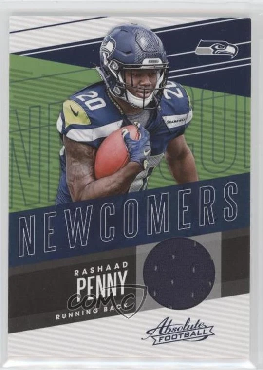 2018 Panini Absolute Newcomers Rashaad Penny #NC-RP Rookie RC - Image 1 of 2