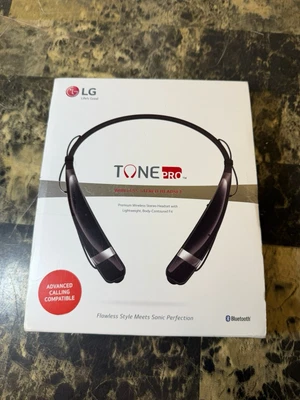 LG Tone Pro HBS-760 Premium Wireless Stereo Bluetooth Headset & Earbuds - Black - Image 1 of 4
