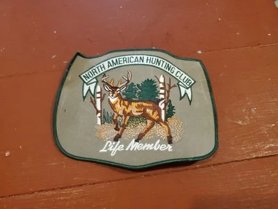 North American Hunting Club Life Member Deer Buck Hunting Patch Large  - Image 1 of 4