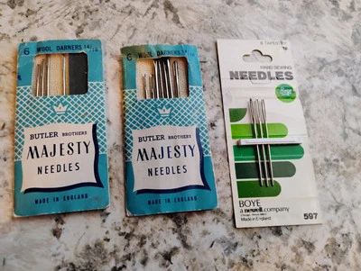 Agujas Darners Butler Bros vintage tallas 14-18 (juegos incompletos) Foto 1 de 2