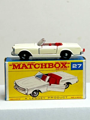 Matchbox No. 27 Mercedes Benz 23SL with F Type Original Box, Nice - Image 1 of 4