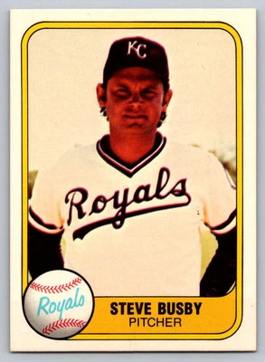 1981 Fleer #33 Steve Busby Kansas City Royals - Image 1 of 2
