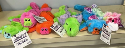 LOT of 6 Stuffless STUFFING FREE Dog Toy-2 Squeakers Altus Orangutan, Dragon 20" - Image 1 of 4