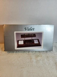 WOODEN DESK VALET, BROWN , NEW IN THE BOX - Picture 1 of 3