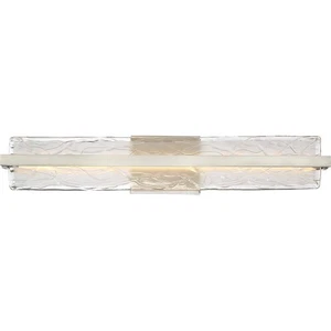 Quoizel Glacial 30 in. Brushed Nickel Integrated LED Vanity Light - Picture 1 of 5
