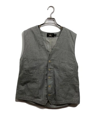 RRL/ Cotton Work Vest Blue Size: XL - Image 1 of 4