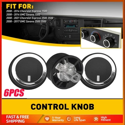 For Chevrolet Express GMC Savana 3500 2500 Air Condition Switch Control A/C Knob - Image 1 of 4