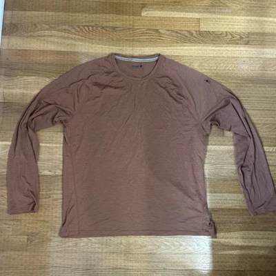 Camisa Smartwool Para Hombre Pequeña Naranja Activa Ultralite Manga Larga Mezcla de Lana Foto 1 de 4