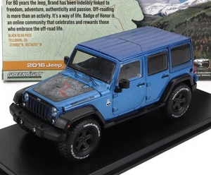 MODELLINO AUTO STATICO GREENLIGHT JEEP WRANGLER UNLIMITED BLACK BEAR 2016 1/43 - Foto 1 di 7