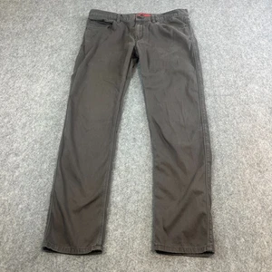 Pantalones chinos Hugo Boss 708 para hombre ajustados calce cónico 36 32 gris lavado oscuro elástico - Imagen 1 de 13