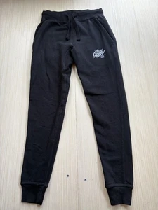 Lane Seven Sweatpants Mens XS Black Fleece Lined Cotton Tapered Leg Drawstring - Foto 1 di 7