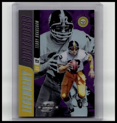 2018 Panini Contenders Optic #LC-TB Terry Bradshaw Legendary Purple #/99 - Image 1 of 2