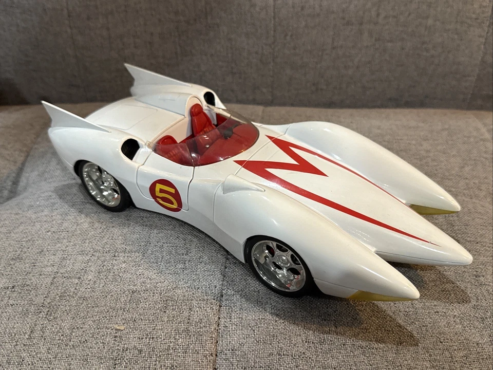 Jada Toys Speed Racer Mach 5 Diecast Metal Car Model Scale 1:18 2008 - Image 1 of 4