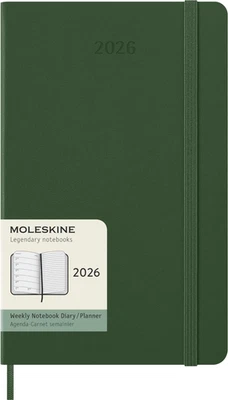 Moleskine 2026 Weekly Diary Planner Size Large Hard Cover Green (13x21 cm) - Image 1 of 4
