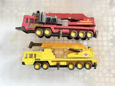 Matchbox Superkings K-114 Mobile Crane Yellow And A RARE Maroon “Dangerous Load” - Image 1 of 4