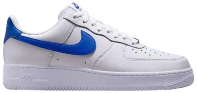 Nike Air Force 1 Low '07 Zapatos de Cuero Blanco Hyper Royal Para Hombres Talla 10 FJ4146-113 Foto 1 de 4