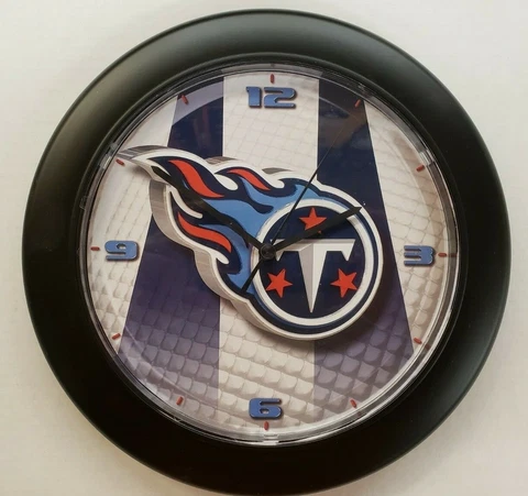 NFL Tennessee Titans - 11" Round Clock, New Cover