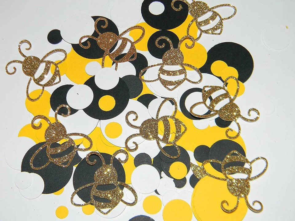 Mommy to Bee Be Confetti - Bee Baby Shower decorations - 100pcs - Image 1 of 1