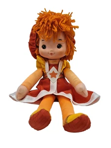 Vintage 1983 Rainbow Brite LaLa orange 10 Zoll Puppe Plüsch Hallmark Mattel - Bild 1 von 7