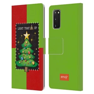OFFICIAL emoji® UGLY CHRISTMAS LEATHER BOOK WALLET CASE FOR SAMSUNG PHONES 2 - Picture 1 of 16
