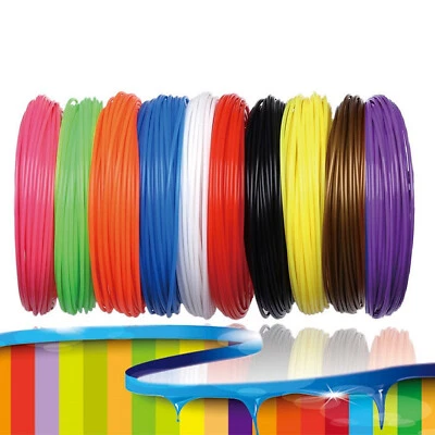 10 Meter PLA FILAMENT für 3D Stift 3D Drucker 1.75 mm 3D-Pen Set 10 Farben Print - Bild 1 von 4