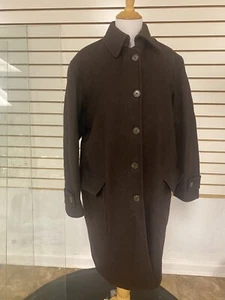 Perry Ellis Portfolio Overcoat Jacket Mens Size Medium Wool Winter - Picture 1 of 8